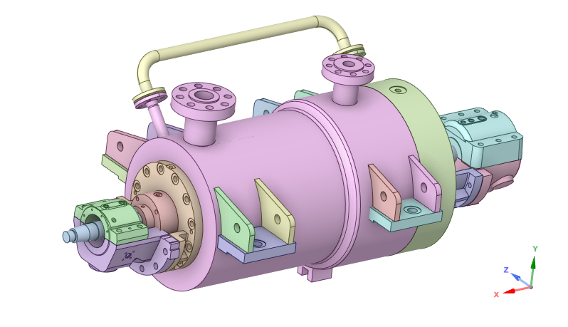泵三维模型12:多级泵(BB5)